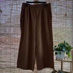 Madewell Brown Wide Leg Trousers